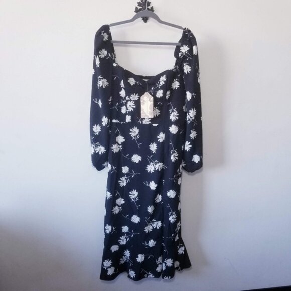 NWT BOG Collective Dress Size M Floral Band Of Gypsies Country Prairie Feminine - Picture 2 of 4